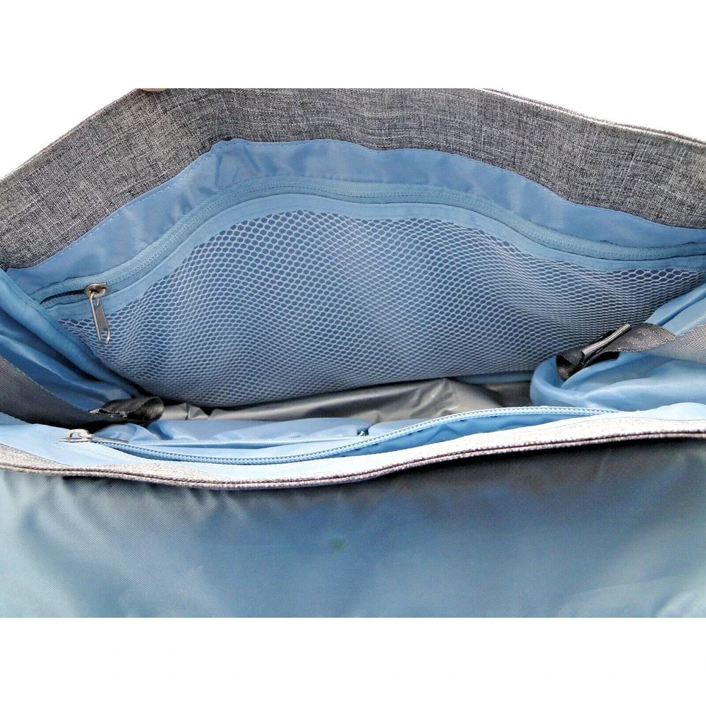 Columbia Diaper‎ Bag Vista Hills Grey w Thermal Bottle Pocket & Removeable Pad
